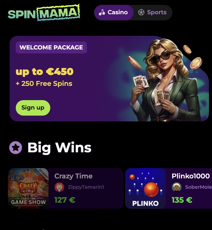 Spinmama kryptoměny